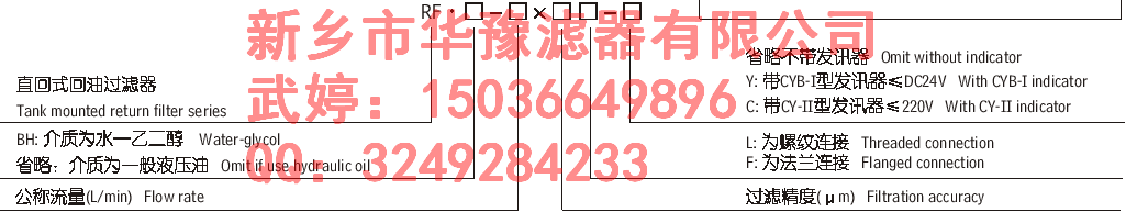 RF系列直回式回油過濾器